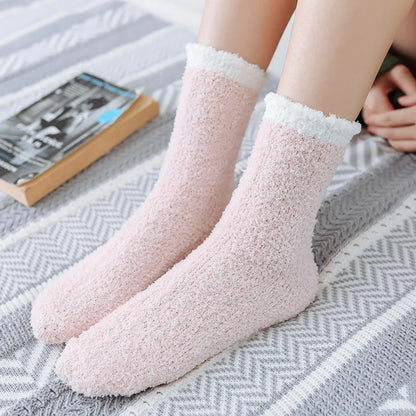 Women Fuzzy Socks (5pairs) Series 2