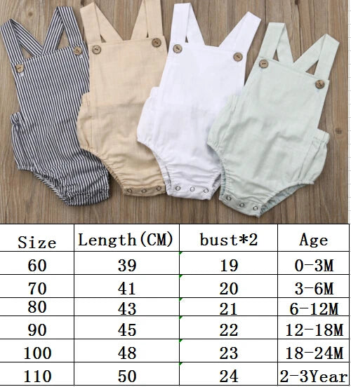 11-Color Newborn Infant Bodysuit – Summer Button Jumpsuit