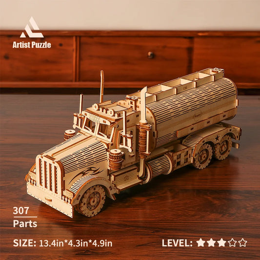 Exquisite 3D Wooden Puzzle Car Model Kit