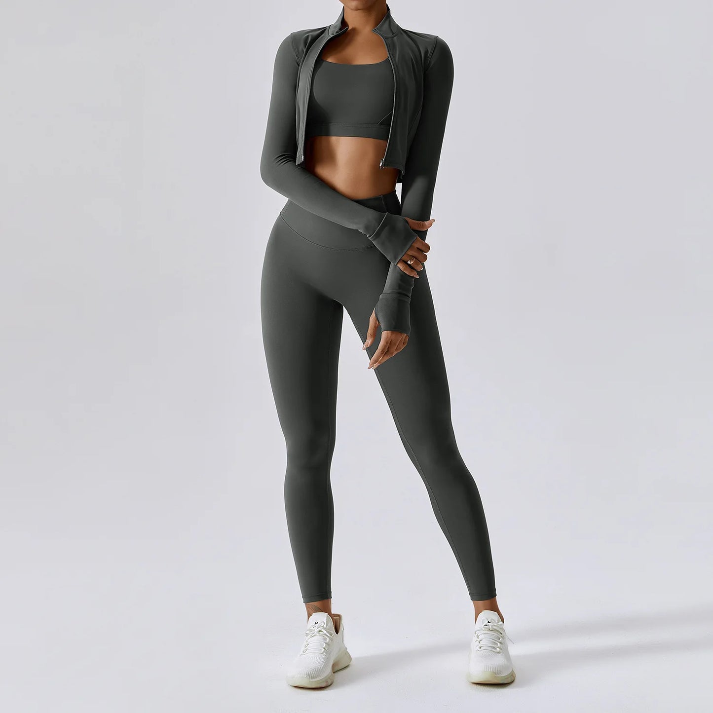 3 Piece Yoga Set: Workout Outfits for Women