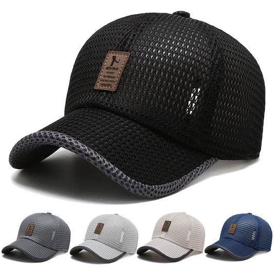 Summer Mesh Baseball Cap – Adjustable Quick-Dry Sports Hat for Men & Women