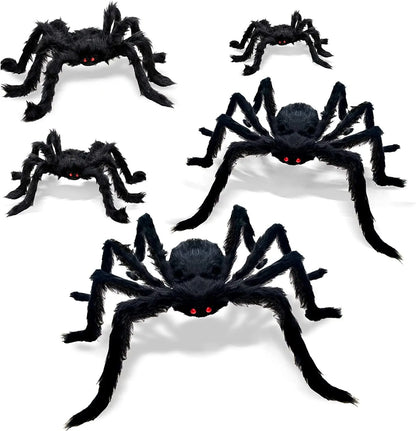 Giant Plush Spider Halloween Decoration (30-200cm)