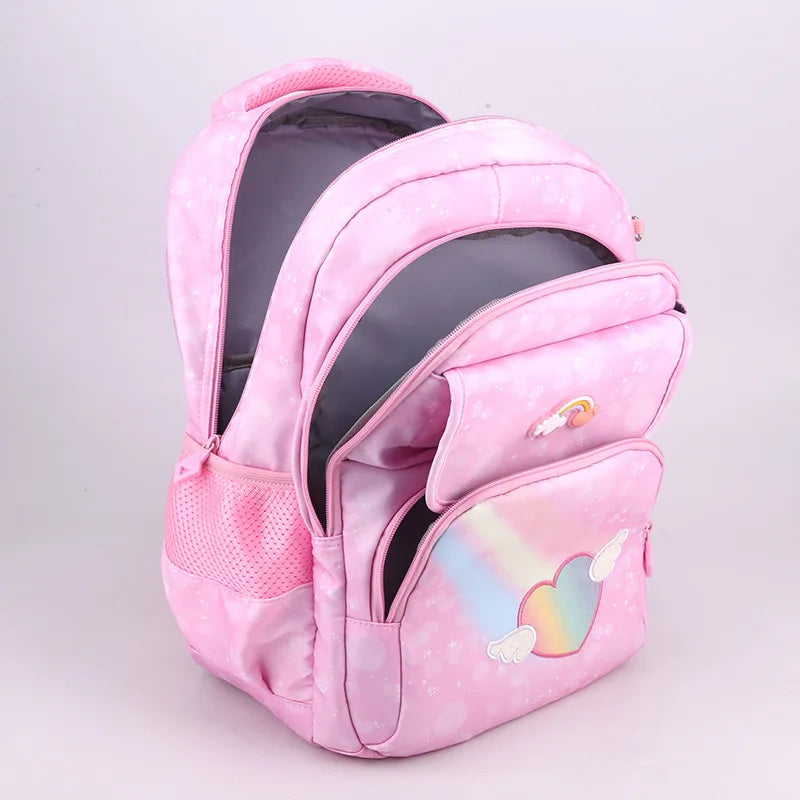 Large-Capacity Princess Nylon School Backpack