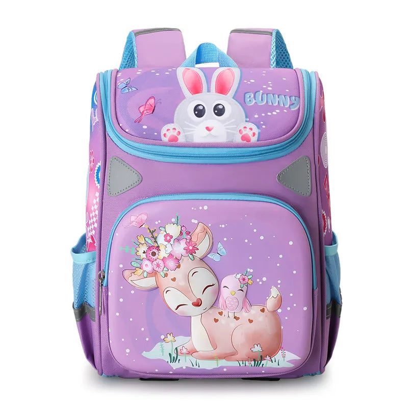 Cute Cartoon Deer Girls School Bags