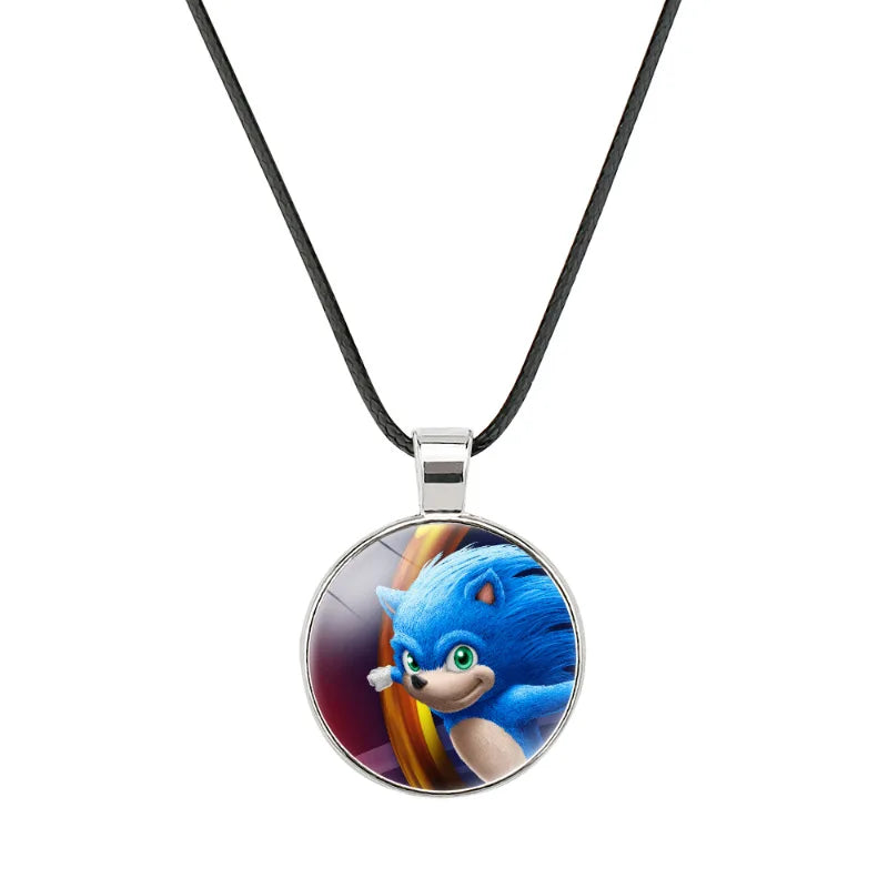 Sonic Time Gem Necklace Pendant – High-Quality Soft Wax Rope