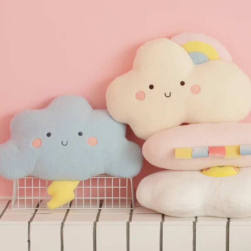 Rainbow Cloud Plush Pillow