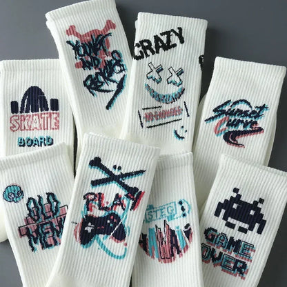 High Quality Ins Style Basketball Cotton Socks with Cool Designs Series 4