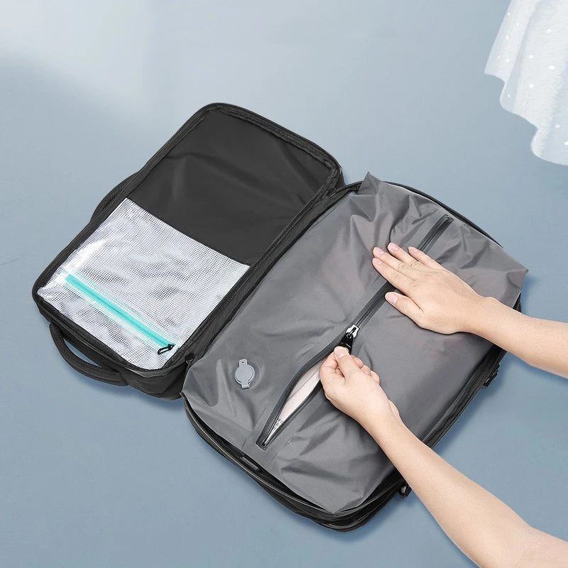 Airbag Backpack with Vacuum System - Stylish Business Softback