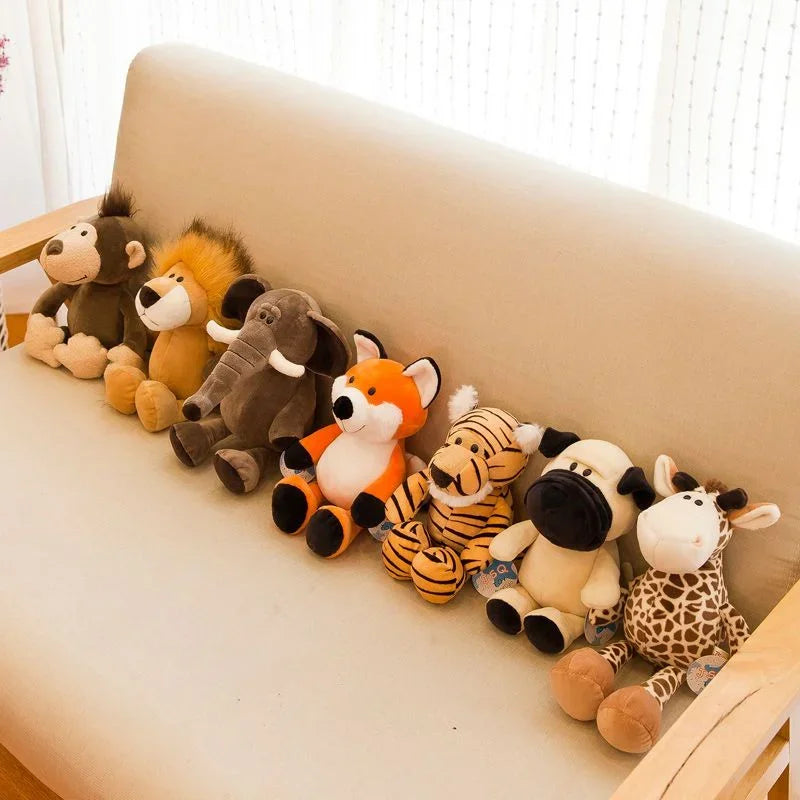 25 cm Jungle Animal Plush Toys