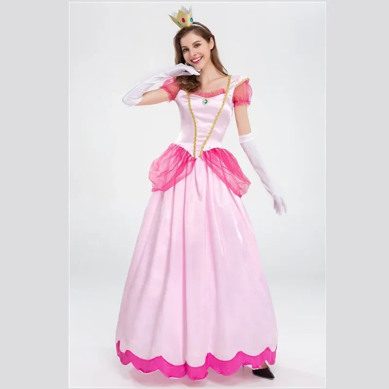 Peach Princess Aurora Cosplay Costume