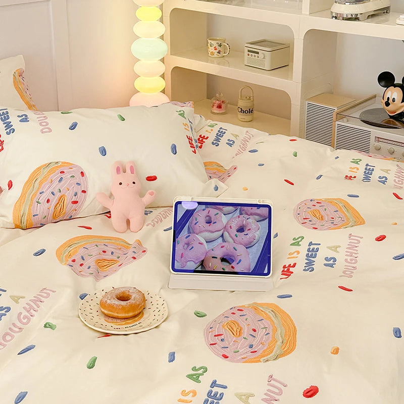 Cute Donuts Bedding Set | Fun & Whimsical Bedding for All Ages