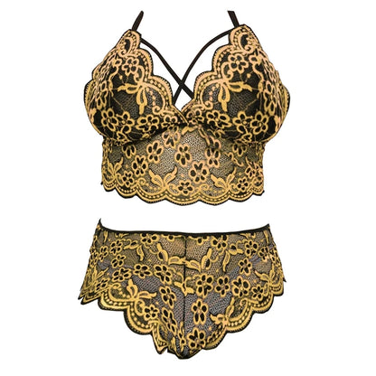 Plus Size Bra and Brief Set for Women