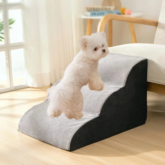 Memory Foam Pet Stairs for Small Dogs & Cats