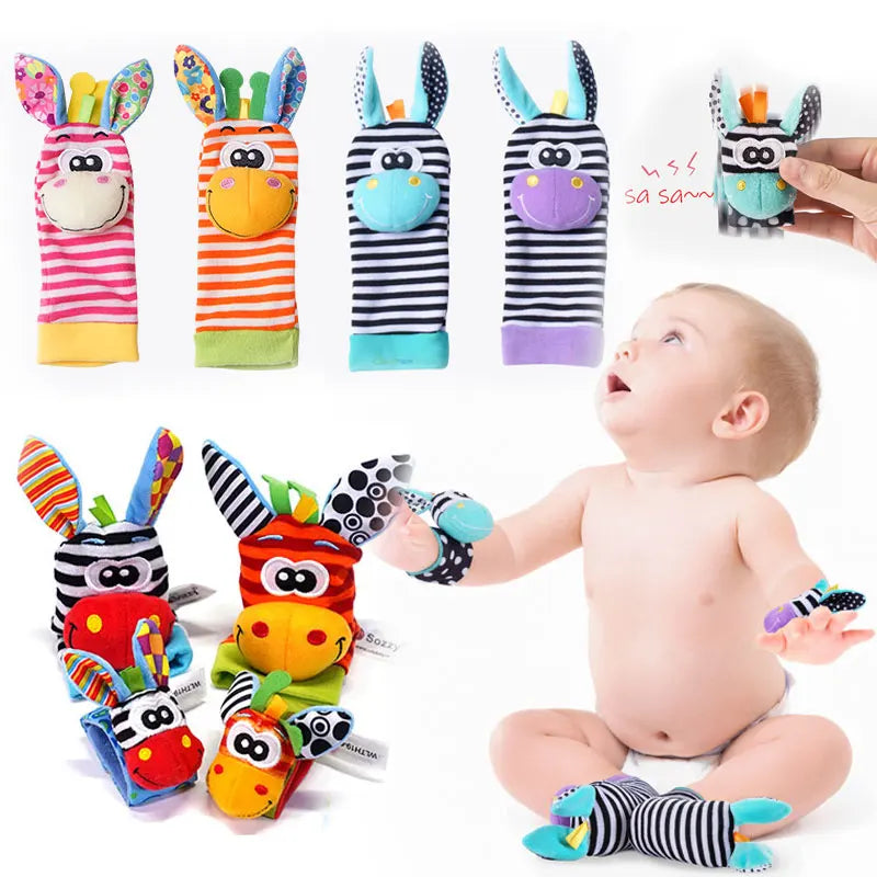 Baby Rattles Toys Animal Socks Series 2