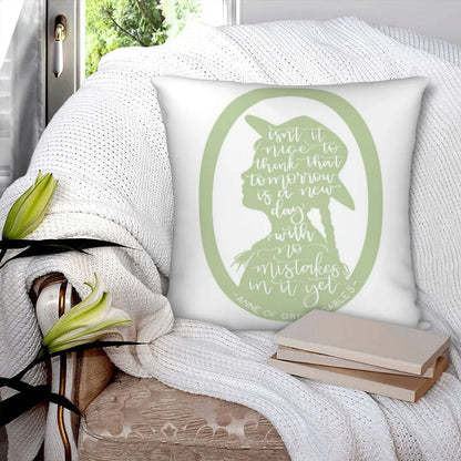 Anne of Green Gables Quote Pillowcase | Polyester Linen Velvet Throw Pillow Cover