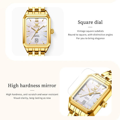 Luxury Women's Watch with Calendar & Waterproof