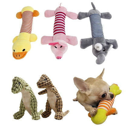 Plush Animal Shape Squeaky Dog Toy