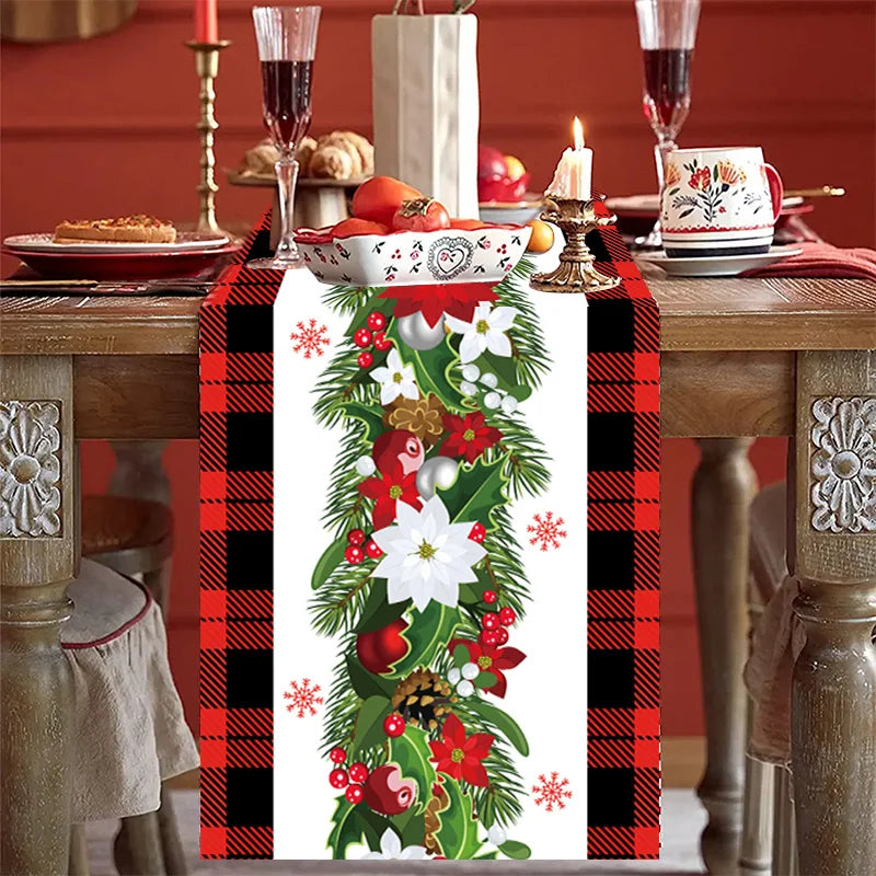 Christmas Table Runner - Merry Christmas Tablecloth