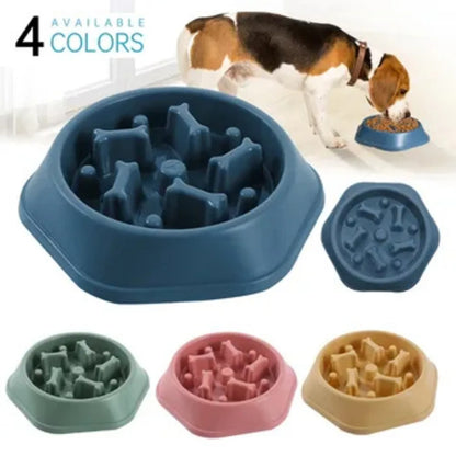 Pet Slow Feeder Bowl – Dog & Cat Feeding Dish