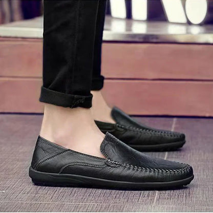 Men’s Leather Loafers – Slip-On Business Casual Moccasins