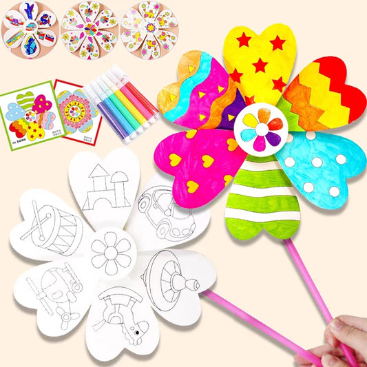 DIY Drawing Windmill Toys | Creative Art & Education for Kids