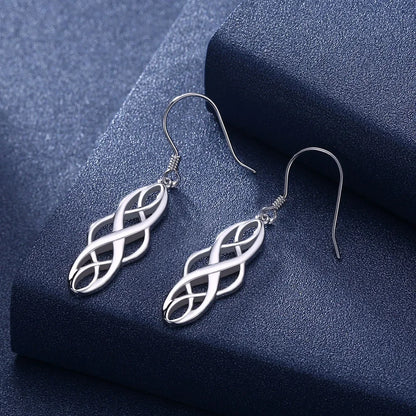 925 Sterling Silver Elegant Hook Earrings for Women