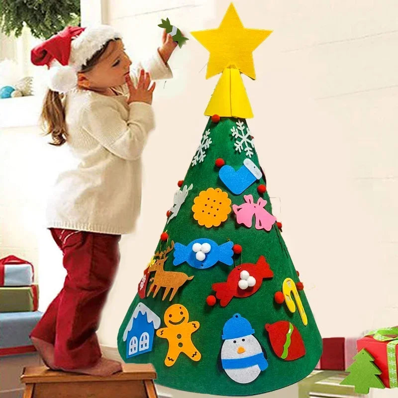 3D DIY Felt Merry Christmas Decoration