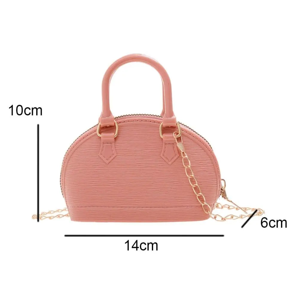 High-Capacity Mini Shell Crossbody Bag