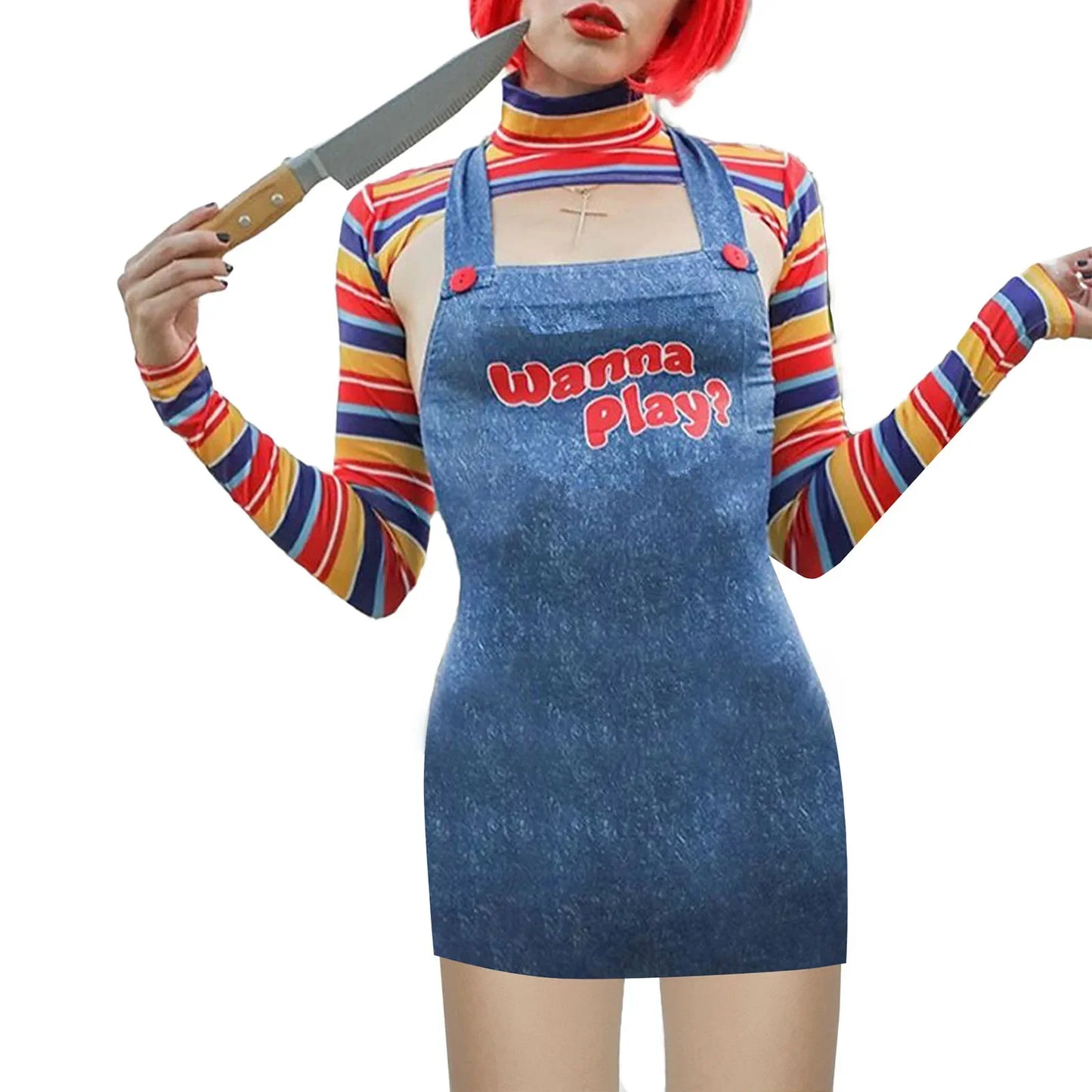 Scary Nightmare Killer Doll Costume for Women