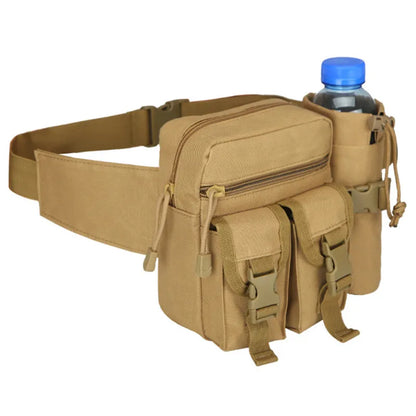 New Tactical Waist Pack | Nylon Hiking Water Bottle & Phone Bag