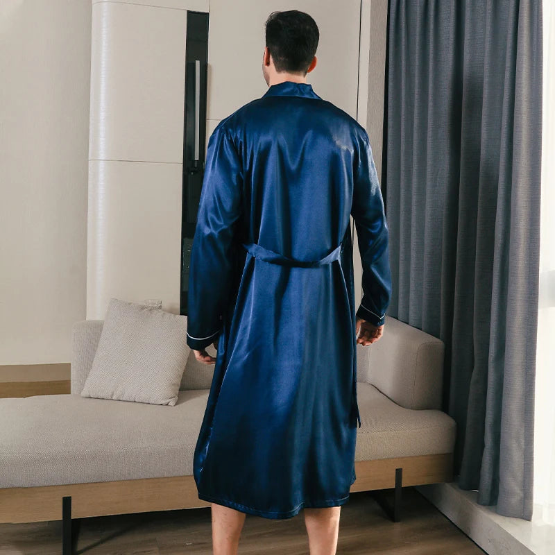 Men's Silk Pajamas – Thin Oversized Style