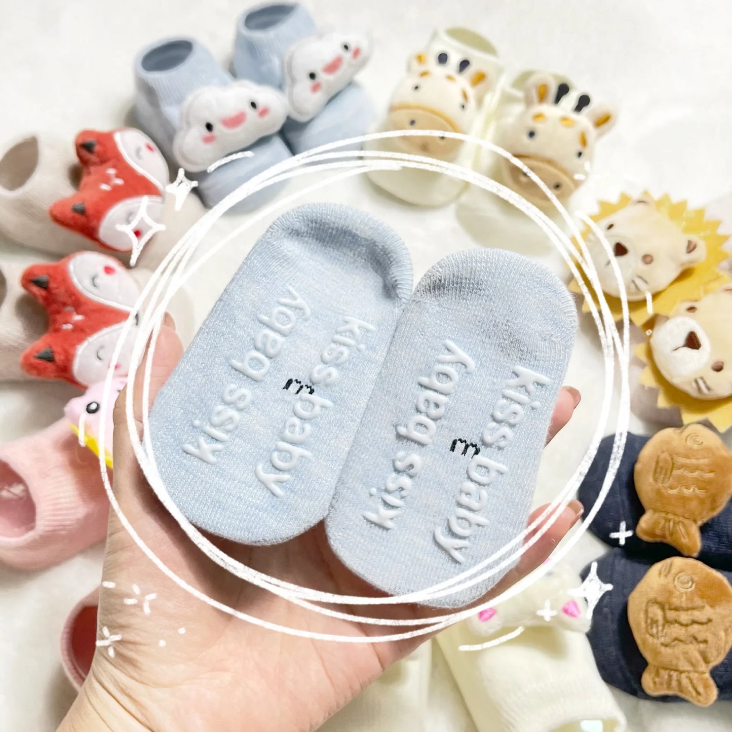 Cute Cartoon 3D Rubber Anti-slip Floor Socks Series 1