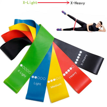 5-Piece Yoga Resistance Bands Set - Elastic Bands for Strength Training