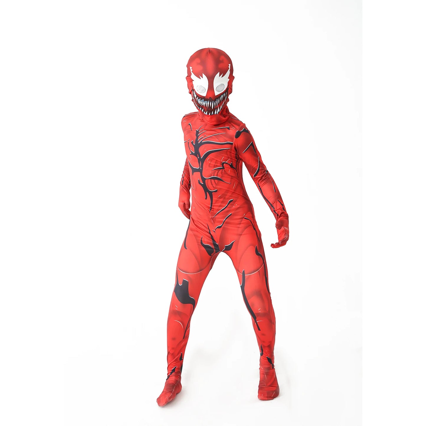 Kids Venom Cosplay Costume Jumpsuit