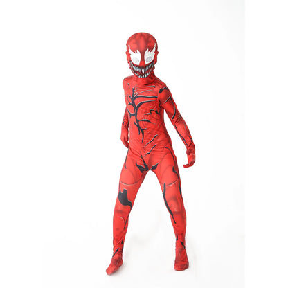 Kids Venom Cosplay Costume Jumpsuit