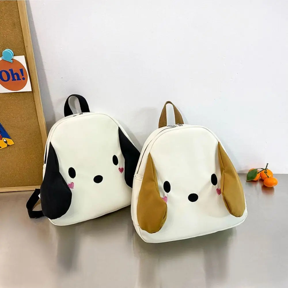 Cute Cartoon Dog Canvas Bag for Kids – Stylish Backpack for Boys & Girls