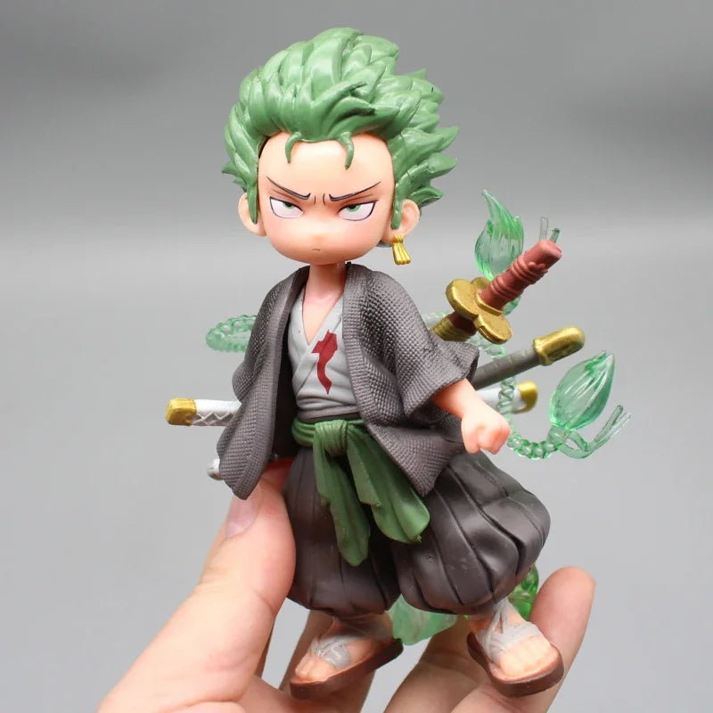 One Piece GK Roronoa Zoro Q Version 14.5cm PVC Action Figure