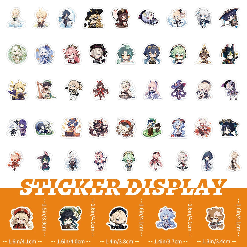 Genshin Impact Anime Stickers