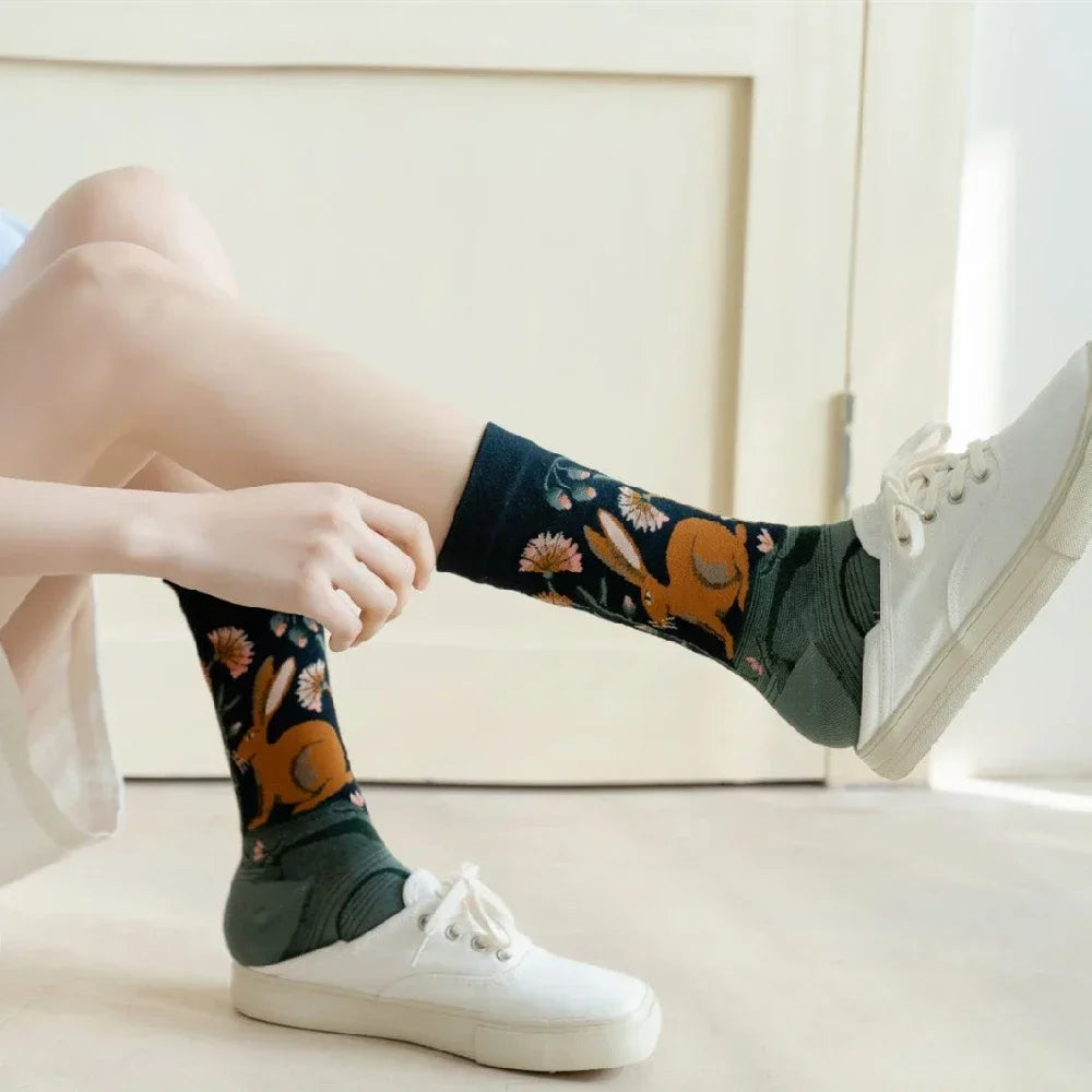 Hot Sale Colorful Cartoon Graffiti Socks for Men & Women Series 4