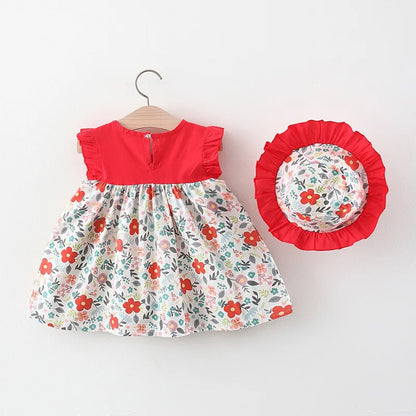 2-Piece Summer Toddler Dress Set for Girls