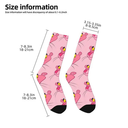 Cartoon Panthers Men's Crew Socks – Fun 3D Print Dress Socks