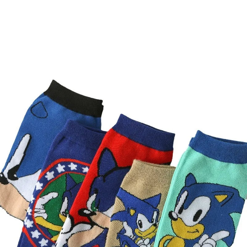 5 Pairs Anime Sonic the Hedgehog Socks