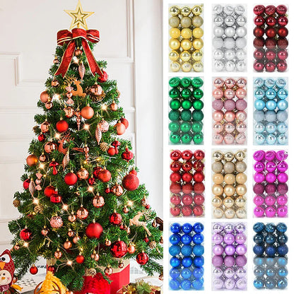 Christmas Balls Ornaments – Festive Hanging Tree Pendants for Home Decor