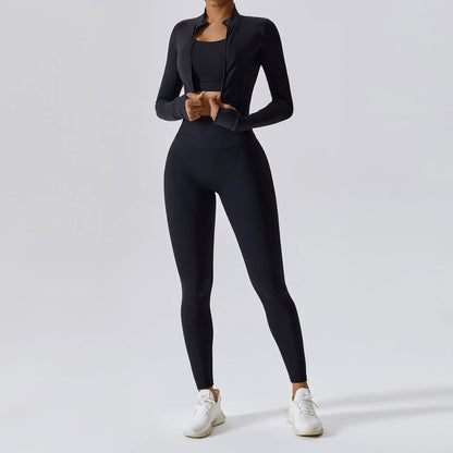 3 Piece Yoga Set: Workout Outfits for Women