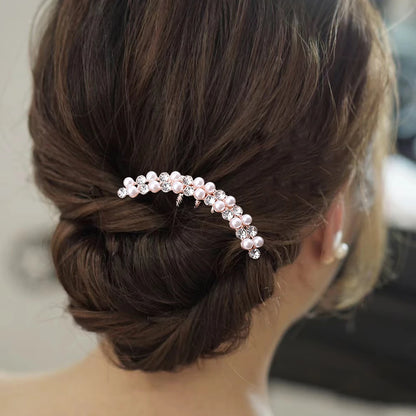 Elegant Pearl Hair Combs | Luxury Bridal Crystal Hair Accessories