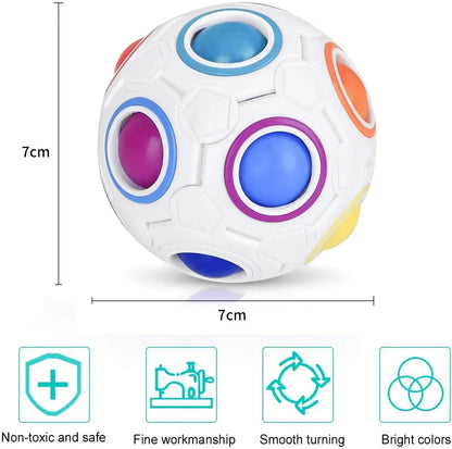 Rainbow Magic Speed Cube Ball – Fun Stress Reliever & Toy