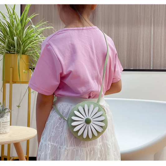 PU Cute Daisy Mini Messenger Bag