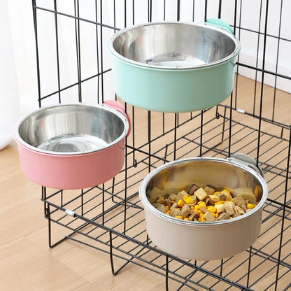 Anti-Tipping Fixed Hanging Dog Bowl