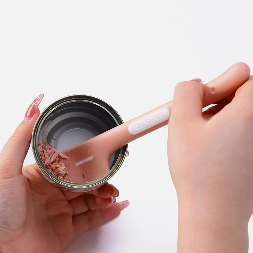 Long-Handled Pet Feeding Spoons for Wet Food