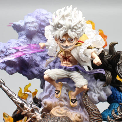 One Piece Luffy vs Kaido Gear 5 Action Figure Statue Gift